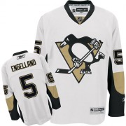 Reebok Pittsburgh Penguins NO.5 Deryk Engelland Men's Jersey (White Premier Away)