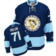 Reebok Pittsburgh Penguins NO.71 Evgeni Malkin Men's Jersey (Navy Blue Authentic New Third Winter Classic Vintage)