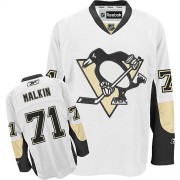 Reebok Pittsburgh Penguins NO.71 Evgeni Malkin Men's Jersey (White Authentic Away)