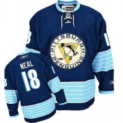 Reebok Pittsburgh Penguins NO.18 James Neal Men's Jersey (Navy Blue Premier New Third Winter Classic Vintage)