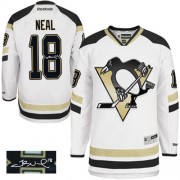 Reebok Pittsburgh Penguins NO.18 James Neal Men's Jersey (White Authentic 2014 Stadium Series Autographed) Reebok Pittsburgh Penguins NO.18 James Neal Men's Jersey (White Authentic 2014 Stadium Series Autographed)