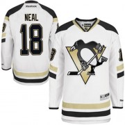 Reebok Pittsburgh Penguins NO.18 James Neal Men's Jersey (White Authentic 2014 Stadium Series)