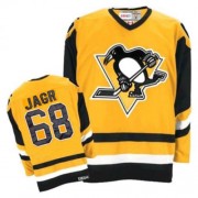 CCM Pittsburgh Penguins NO.68 Jaromir Jagr Men's Jersey (Orange Authentic Throwback)
