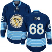 Reebok Pittsburgh Penguins NO.68 Jaromir Jagr Men's Jersey (Navy Blue Premier New Third Winter Classic Vintage)