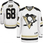 Reebok Pittsburgh Penguins NO.68 Jaromir Jagr Men's Jersey (White Authentic 2014 Stadium Series)