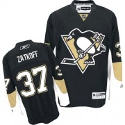Reebok Pittsburgh Penguins NO.37 Jeff Zatkoff Men's Jersey (Black Authentic Home)
