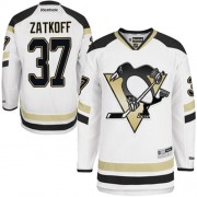 Reebok Pittsburgh Penguins NO.37 Jeff Zatkoff Men's Jersey (White Authentic 2014 Stadium Series)
