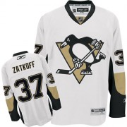 Reebok Pittsburgh Penguins NO.37 Jeff Zatkoff Men's Jersey (White Authentic Away)