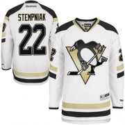 Reebok Pittsburgh Penguins NO.22 Lee Stempniak Men's Jersey (White Authentic 2014 Stadium Series)