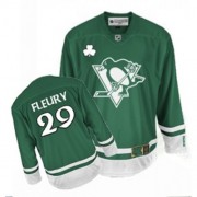 Reebok Pittsburgh Penguins NO.29 Marc-Andre Fleury Men's Jersey (Authentic St Patty's Day Green Authentic St Patty's Day)