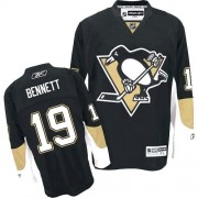 Reebok Pittsburgh Penguins NO.19 Beau Bennett Men's Jersey (Black Authentic Home)