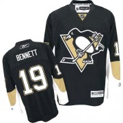 Reebok Pittsburgh Penguins NO.19 Beau Bennett Men's Jersey (Black Premier Home)