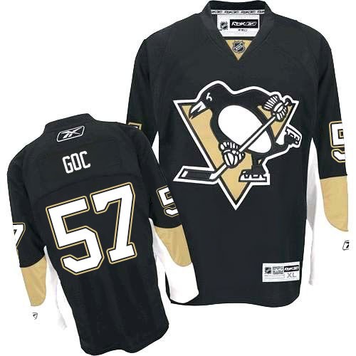 Reebok Pittsburgh Penguins NO.57 Marcel Goc Men's Jersey (Black Premier Home) Reebok Pittsburgh Penguins NO.57 Marcel Goc Men's Jersey (Black Premier Home)