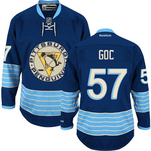 Reebok Pittsburgh Penguins NO.57 Marcel Goc Men's Jersey (Navy Blue Authentic Third Vintage) Reebok Pittsburgh Penguins NO.57 Marcel Goc Men's Jersey (Navy Blue Authentic Third Vintage)
