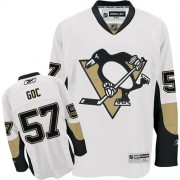 Reebok Pittsburgh Penguins NO.57 Marcel Goc Men's Jersey (White Authentic Away)