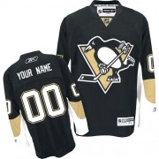 Reebok Pittsburgh Penguins Youth Black Authentic Home Customized Jersey