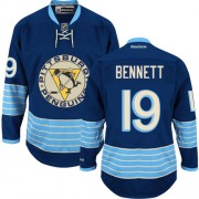 Reebok Pittsburgh Penguins NO.19 Beau Bennett Men's Jersey (Navy Blue Premier Third Vintage)