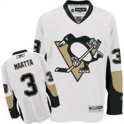 Reebok Pittsburgh Penguins NO.3 Olli Maatta Men's Jersey (White Authentic Away)