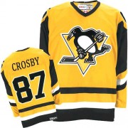 CCM Pittsburgh Penguins NO.87 Sidney Crosby Men's Jersey (Orange Premier Throwback)