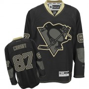 Reebok Pittsburgh Penguins NO.87 Sidney Crosby Men's Jersey (Black Ice Authentic)