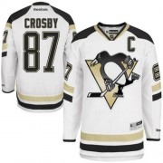 Reebok Pittsburgh Penguins NO.87 Sidney Crosby Men's Jersey (White Authentic 2014 Stadium Series)