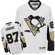 Reebok Pittsburgh Penguins NO.87 Sidney Crosby Men's Jersey (White Authentic Away)