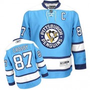 Reebok Pittsburgh Penguins NO.87 Sidney Crosby Women's Jersey (Light Blue Authentic Third)