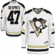 Reebok Pittsburgh Penguins NO.47 Simon Despres Men's Jersey (White Authentic 2014 Stadium Series)