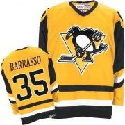 CCM Pittsburgh Penguins NO.35 Tom Barrasso Men's Jersey (Orange Premier Throwback)