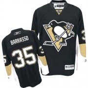 Reebok Pittsburgh Penguins NO.35 Tom Barrasso Men's Jersey (Black Authentic Home)