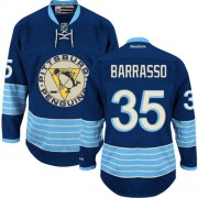 Reebok Pittsburgh Penguins NO.35 Tom Barrasso Men's Jersey (Navy Blue Premier New Third Winter Classic Vintage) Reebok Pittsburgh Penguins NO.35 Tom Barrasso Men's Jersey (Navy Blue Premier New Third Winter Classic Vintage)