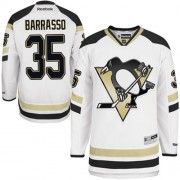 Reebok Pittsburgh Penguins NO.35 Tom Barrasso Men's Jersey (White Authentic 2014 Stadium Series)