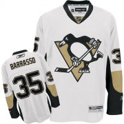 Reebok Pittsburgh Penguins NO.35 Tom Barrasso Men's Jersey (White Authentic Away)