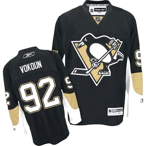 Reebok Pittsburgh Penguins NO.92 Tomas Vokoun Men's Jersey (Black Premier Home) Reebok Pittsburgh Penguins NO.92 Tomas Vokoun Men's Jersey (Black Premier Home)