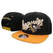 Mitchell and Ness NHL Pittsburgh Penguins Stitched Snapback Hats Black