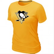 Pittsburgh Penguins Women's Team Logo Short Sleeve T-Shirt - Yellow
