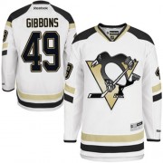 Reebok Pittsburgh Penguins NO.49 Brian Gibbons Men's Jersey (White Authentic 2014 Stadium Series)