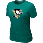 Pittsburgh Penguins Women's Team Logo Short Sleeve T-Shirt - light Grey