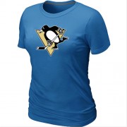 Pittsburgh Penguins Women's Team Logo Short Sleeve T-Shirt - Green