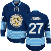 Reebok Pittsburgh Penguins NO.27 Craig Adams Men's Jersey (Navy Blue Authentic Third Vintage)