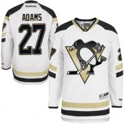 Reebok Pittsburgh Penguins NO.27 Craig Adams Men's Jersey (White Authentic 2014 Stadium Series)